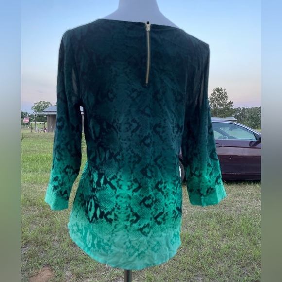 The Limited Snake Print Ombré Blouse Size Medium - Picture 4 of 4